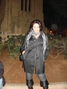 Dyaa Al Tayyeb photo from her visit to lebanon outdoor walk at night