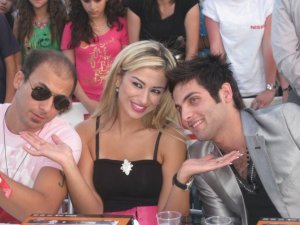 Mohamad Qwaider with Reem Ghazali and Yahia Sweis