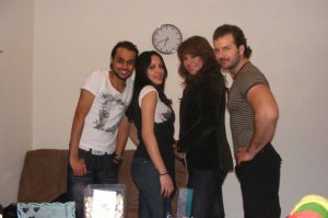 Raqiah and her husband Mohamad with their star academy friends Shahinaz and Hani from Egypt picture together