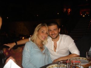 Salma Ghazali picture with her husband Bashar Ghazawi having dinner together