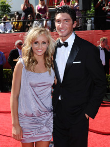 Nastia Liukin and Evan Lysacek arrive on the red carpet of the 17th Annual ESPY Awards