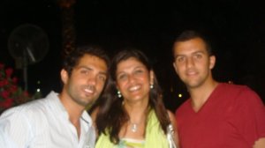 Mohamad Bash at Laras party which was held days ago at her place in July 2009 with the guests