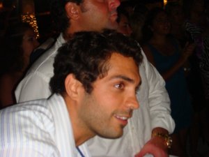 Mohamad Bash at Laras party which was held days ago at her place in July 2009 picture