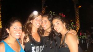 Lara Scandar picture at her party held on July 16th 2009 in Cairo with some of her friends