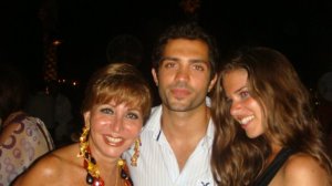 Lara Scandar and Mohamad Bash at Laras party held on July 16th 2009 in Cairo photo