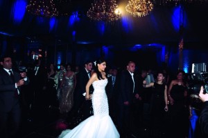 Haifa Wehbe picture from her wedding to Abu Hashima slow dancing with her husband