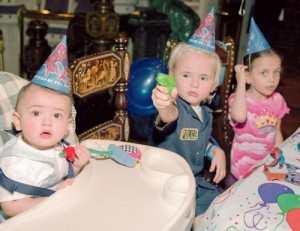 pictures from Prince Michael Jackson SpiderMan themed 6th birthday party in 2003 with his brother and sister