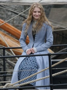 Mia Wasikowska pictures on the filming set of Alice in Wonderland 2010 movie 4