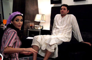 Cyrine Abdel Nour and Ahmed Ezz pictures from the drama series Al Adham 2