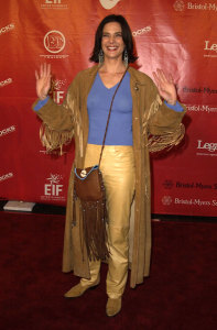 Terry Farrell picture as she arrives at the 1st Annual Entertainment Industry Foundation Love Rocks Concert to Honor Bono from U2 held at the Kodak Theatre in Hollywood on February 14th 2002 1