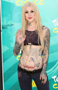 Kat Von D at the 2009 Teen Choice Awards held at the Gibson Amphitheatre on August 9th, 2009 in Universal City, California