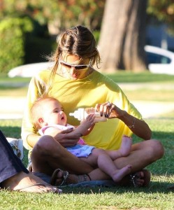 Alessandra Ambrosio spotted playing with her little daughter Anja Louise at a park in Santa Monica on July 7th 2009 5