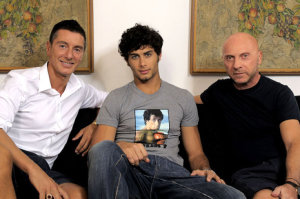 Jesus Luz photo surrounded by Dolce and Gabbana