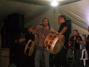 Joseph Attieh picture singing at his concert in Ras Matten in Lebanon on August 11th 2009 1