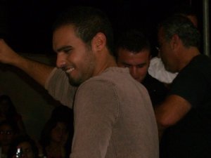 Joseph Attieh picture singing at his concert in Ras Matten in Lebanon on August 11th 2009 2