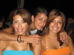 Amal Bouchoucha picture with her family and friends at Yara concert in August 2009 11