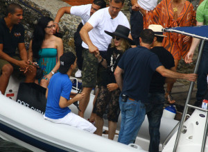 Madonna and Jesus Luz photo as they were about to get on to a boat on August 17th 2009 1