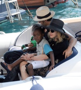 pictures of Jesus Luz with Madonna and her children Mercy and David as they had a lovely cruise on a boat in Portofino Italy on Monday August 17th 2009 3