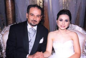 Jamal suleiman with his real wife on their wedding day