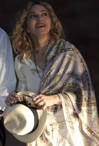 Madonna photo during her visit to the historical site of Petra in Jordan on September 3rd 2009 14