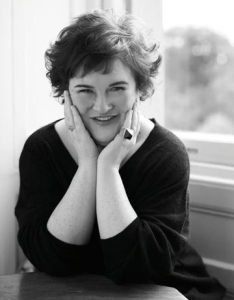 Susan Boyle make over photos black and white pose