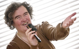 Susan Boyle poses at her home in Blackburn Scotland on April 16th 2009 2