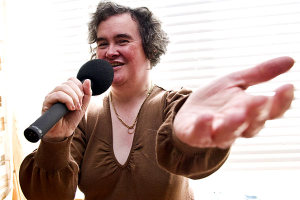 Susan Boyle poses at her home in Blackburn Scotland on April 16th 2009 3