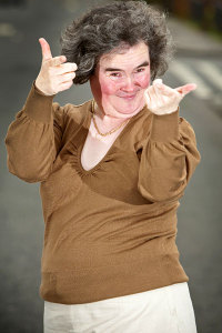 Susan Boyle poses at her home in Blackburn Scotland on April 16th 2009 5