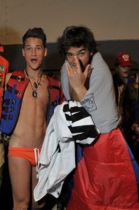 Marlon Teixeira Backstage at DSquared SS2010 Milan 13