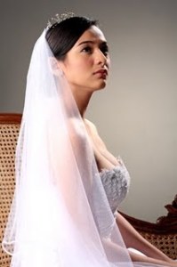 Jennylyn Mercado in a wedding dress