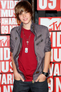 Justin Bieber arrives at the 2009 MTV Video Music Awards at Radio City Music Hall on September 13th 2009 in New York City