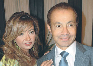 Arab Celebrity picture of Laila Olwi and her husband