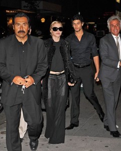 Jesus Luz photo with Madonna as they arrive at the Broadway Theatre in New York on September 16th 2009 7