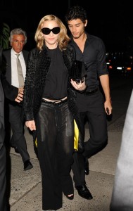 Jesus Luz photo with Madonna as they arrive at the Broadway Theatre in New York on September 16th 2009 3