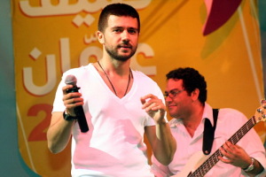 Bashar Ghazawi photo on stage at a Concert during the Amman Summer Festival Activities in Amman Jordan in August 2009 5