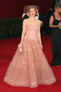 Drew Barrymore arrives at the 61st Primetime Emmy Awards held at the Nokia Theatre on September 20th 2009 in Los Angeles