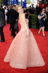 Drew Barrymore arrives at the 61st Primetime Emmy Awards held at the Nokia Theatre on September 20th 2009 in Los Angeles