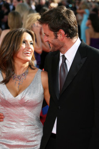 Mariska Hargitay and Peter Hermann arrive at the 61st Primetime Emmy Awards held at the Nokia Theatre on September 20th 2009 in Los Angeles