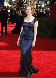 Christina Hendricks arrives at the 61st Primetime Emmy Awards held at the Nokia Theatre on September 20th 2009 in Los Angeles