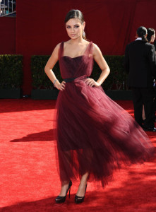 Mila Kunis arrives at the 61st Primetime Emmy Awards held at the Nokia Theatre on September 20th 2009 in Los Angeles