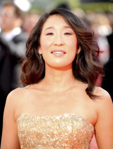 Sandra Oh arrives at the 61st Primetime Emmy Awards held at the Nokia Theatre on September 20th 2009 in Los Angeles