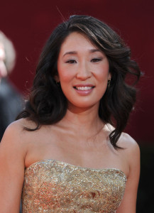 Sandra Oh arrives at the 61st Primetime Emmy Awards held at the Nokia Theatre on September 20th 2009 in Los Angeles