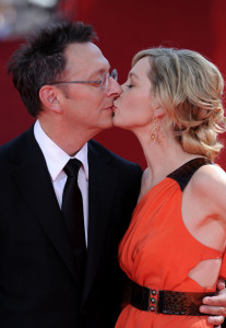 Michael Emerson and Carrie Preston arrive at the 61st Primetime Emmy Awards held at the Nokia Theatre on September 20th 2009 in Los Angeles