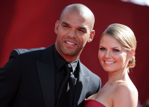 Jennifer Morrison and Amaury Nolasco arrive at the 61st Primetime Emmy Awards held at the Nokia Theatre on September 20th 2009 in Los Angeles