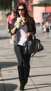 Kim Kardashian spotted walking the streets with a milkshake cup in West Hollywood on September 26th 2009 5