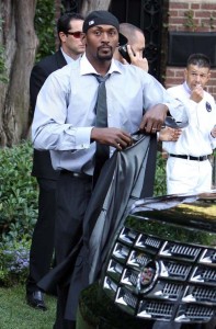 Ron Artest attends the wedding of Khloe Kardashian and Lamar Odom in Los Angeles California 2