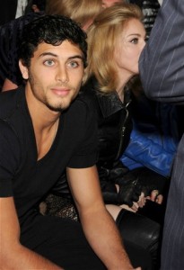 jesus luz with Madonna seated at the front row of Marc Jacobs Spring Summer 2010 fashion show in New York