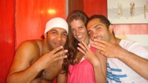 Summer Beach Photo of Ibrahim Dashi with Mohamad Bash with Lara Iskandar