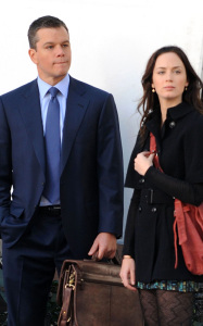 Matt Damon and Emily Blunt were spotted on the filming set of their new movie The Adjustment Bureau in New York City on October 5th 2009 5