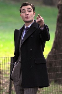 Ed Westwick spotted on the filming set of Gossip Girl in New York Central Park on October 5th 2009 2